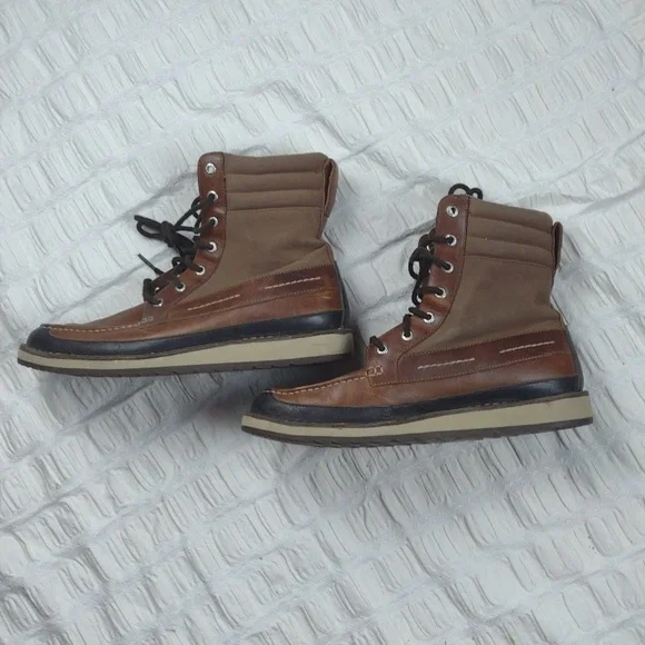 Sperry | Shoes | Sperry Top Sider Leather Canvas Boot | Poshmark display picture 3